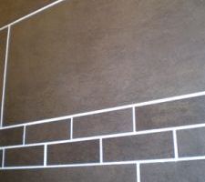 D&eacute;tail carrelage salle d'eau salle de bain