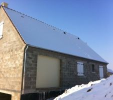 Pose des fenêtre: façade arrière