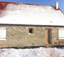 Pose des fenêtres hors d'eau hors d'air YES façade avant