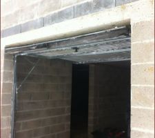 Pose de notre porte de garage (par nos soins)