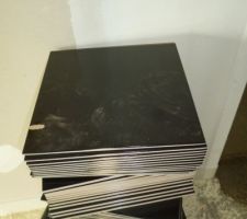 Le carrelage de la partie cuisine