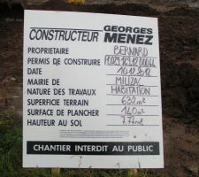 Implantation pancarte