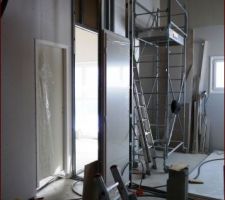 Mise en place des portes d'intérieurs