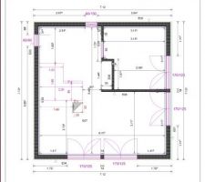 Plan de la structure du 1er étage.