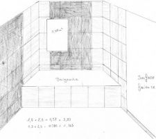 Calepinage de la salle de bain