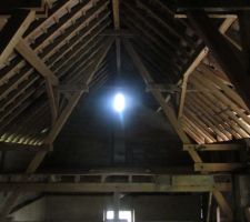 Chambre parentale sur le plancher au fond