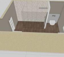 Plan de masse de la futur Salle de bain