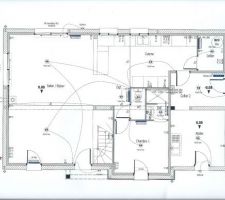 Plan électrique du rez de chaussée