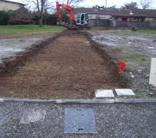 Notre chemin d'acc&egrave;s: tranch&eacute;e ok !!!