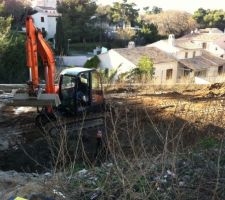 Premiers coups de pelleteuse