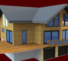 Perspective Sketchup présenté au constructeur