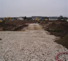 Suite des travaux de viabilisation