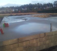 Sa y est la dalle a &eacute;tais couler =)