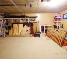 Garage rangé ! (enfin, le centre est dégagé...)