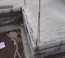 Ferraillage des angles.