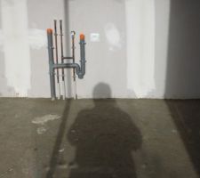 1&egrave;re chape chauffage au sol (cuisine) coul&eacute;e