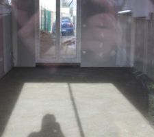 1&egrave;re dalle du chauffage au sol