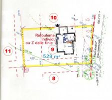 La maison sera surement plac&eacute;e a 5m au lieu de 3m.