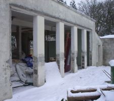 Allèges démolies en façade sud