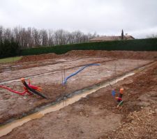 Fondations pleines d'eau