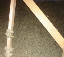 Laine de roche souffl&eacute;e &eacute;paisseur de 30 cm