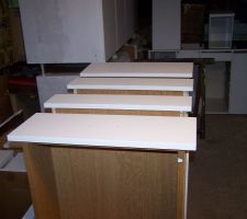 Meuble de la cuisine en 2 couche de blanc