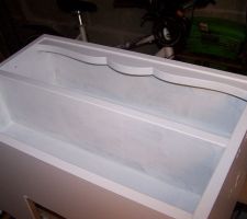 Meuble de la cuisine en 2 couche de blanc