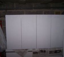 Meuble de la cuisine en 2 couche de blanc