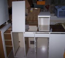 Meuble de la cuisine en 2 couche de blanc