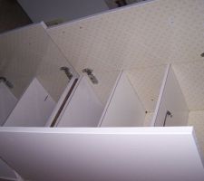 Meuble de la cuisine en 2 couche de blanc