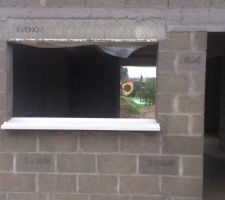 Changement des appuis de fenêtres!
(Ils sont blancs teintés dans la masse)