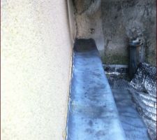 Probleme d'infiltration, on voit un espace entre le zingue et le mur