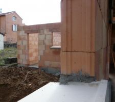 Vue de la future salle d'eau.