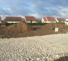 Un petit aperçu de notre parcelle vue de face