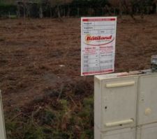 Panneau permis de construire