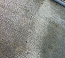 Quelqu'un a laiss&eacute; des traces dans la dalle