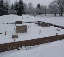 Arrêt du chantier au moment ou on aller démarrer l'élévation des murs