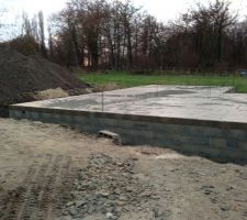 Vide sanitaire termin&eacute; et plancher coul&eacute;