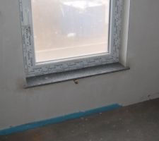 Tablette de fenetre, gris dans les chambres