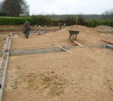 Remplissage cailloux