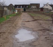 La fameuse noue en fond de terrain