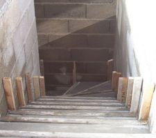 Photo prise du haut de la dalle.