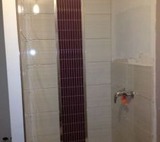 Fa&iuml;ence dans douche