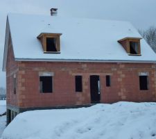 Notre maison sous la neige