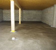 Dalle du garage terminée !