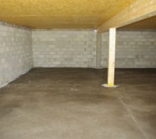 Dalle du garage terminée !