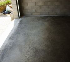 Dalle du garage terminée !