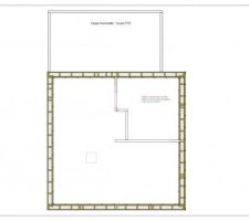 Plan de menuiserie l'ossature du 1er étage.