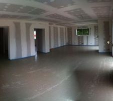 Chape liquide coulée