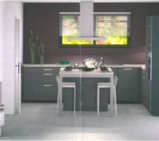 Voilà une vue de ce que sera notre cuisine, vous en pensez quoi?